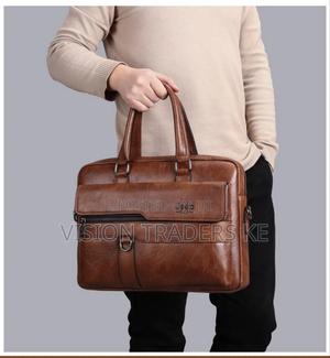 Jeep Baluo Single Pocket Laptop Bag -Light Brown - thumbnail 2