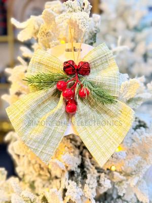 Checked Christmas  Bow - main view