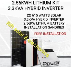 3.3kva - 2.56kwh Lithium Off-Grid Solar Package Home - Office Kit - main view