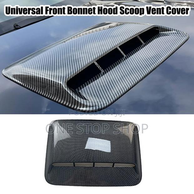 Carbon Fiber Finishhood Scoop Vent Bonnet Cover Air Flow Decoration