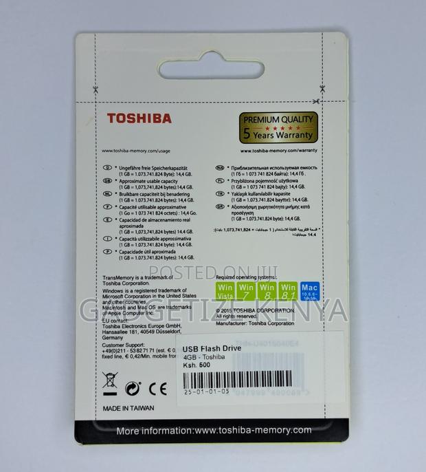 4gb Usb Flash Drive Toshiba - thumbnail 3