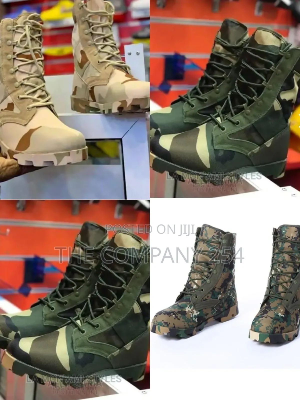 Quality Leather Siwar Camoflage Boot Shoes