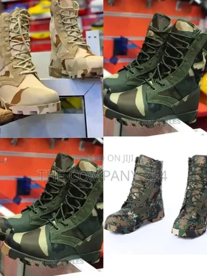 Quality Leather Siwar Camoflage Boot Shoes