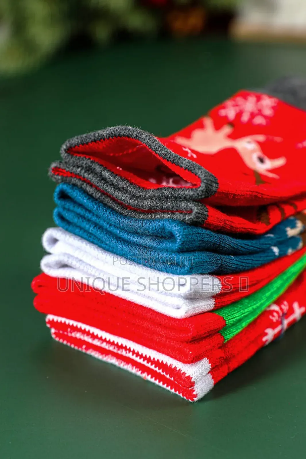 5 PCS Gift Pack Set Christmas Themed Woolen Socks Mid-Tube Socks*