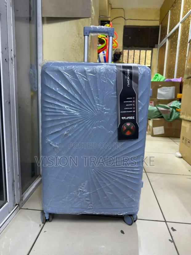 Blue Large Size Rubber Suitcase Height 72cm - thumbnail 2