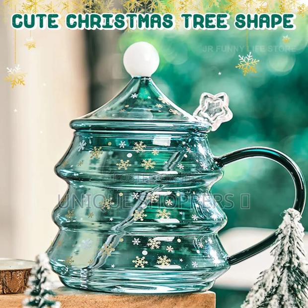 Cute Luxurious Ceramic Santa Claus Christmas Themed Cup Set + Gift Box - thumbnail 7