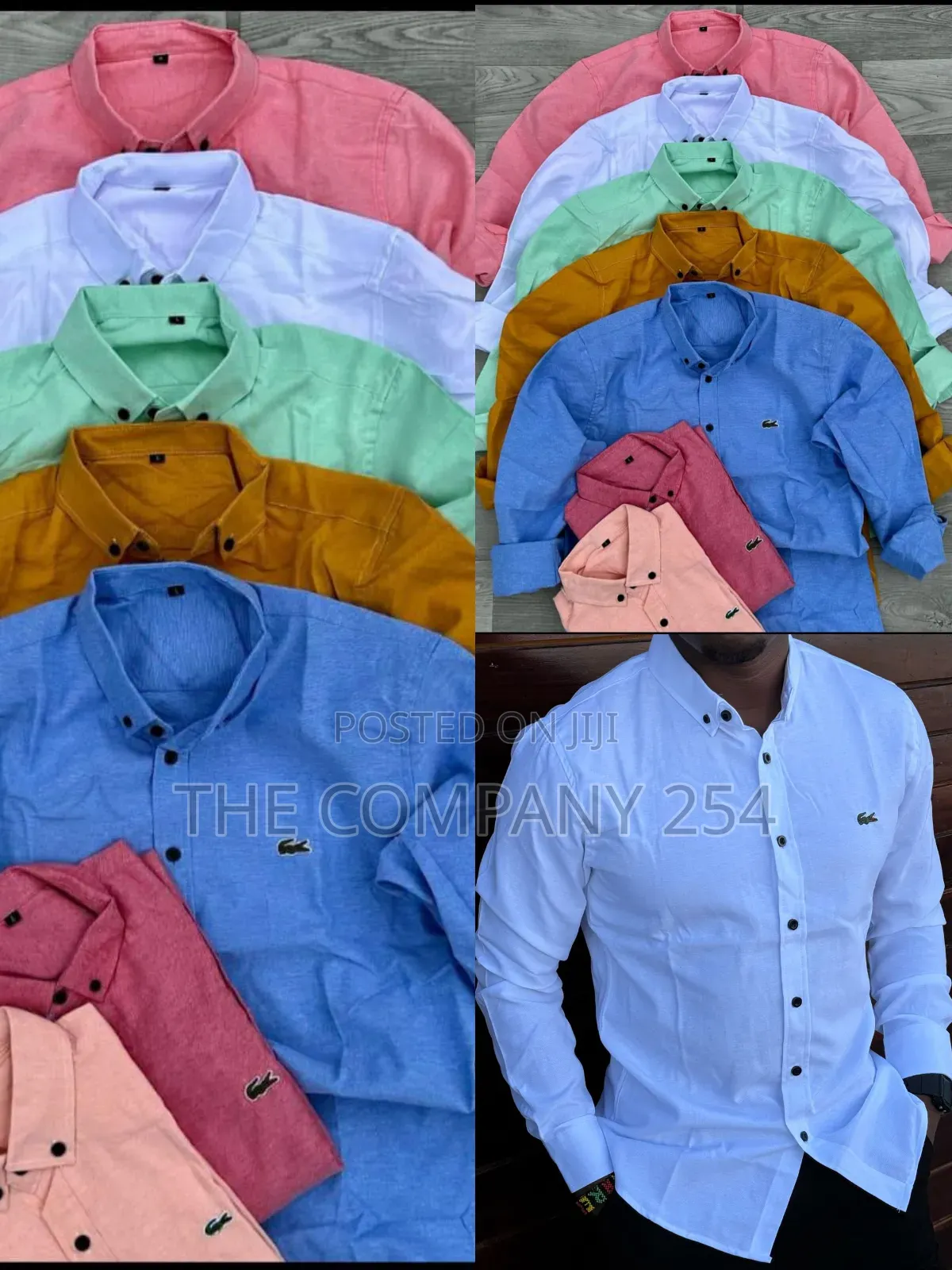 Quality Cotton Designer Collar Longsleeved Men Semi Casual Shirts