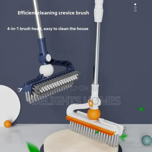 Floor Scrubbing v- Shaped Brush, Broom Squeegee_kis - thumbnail 3