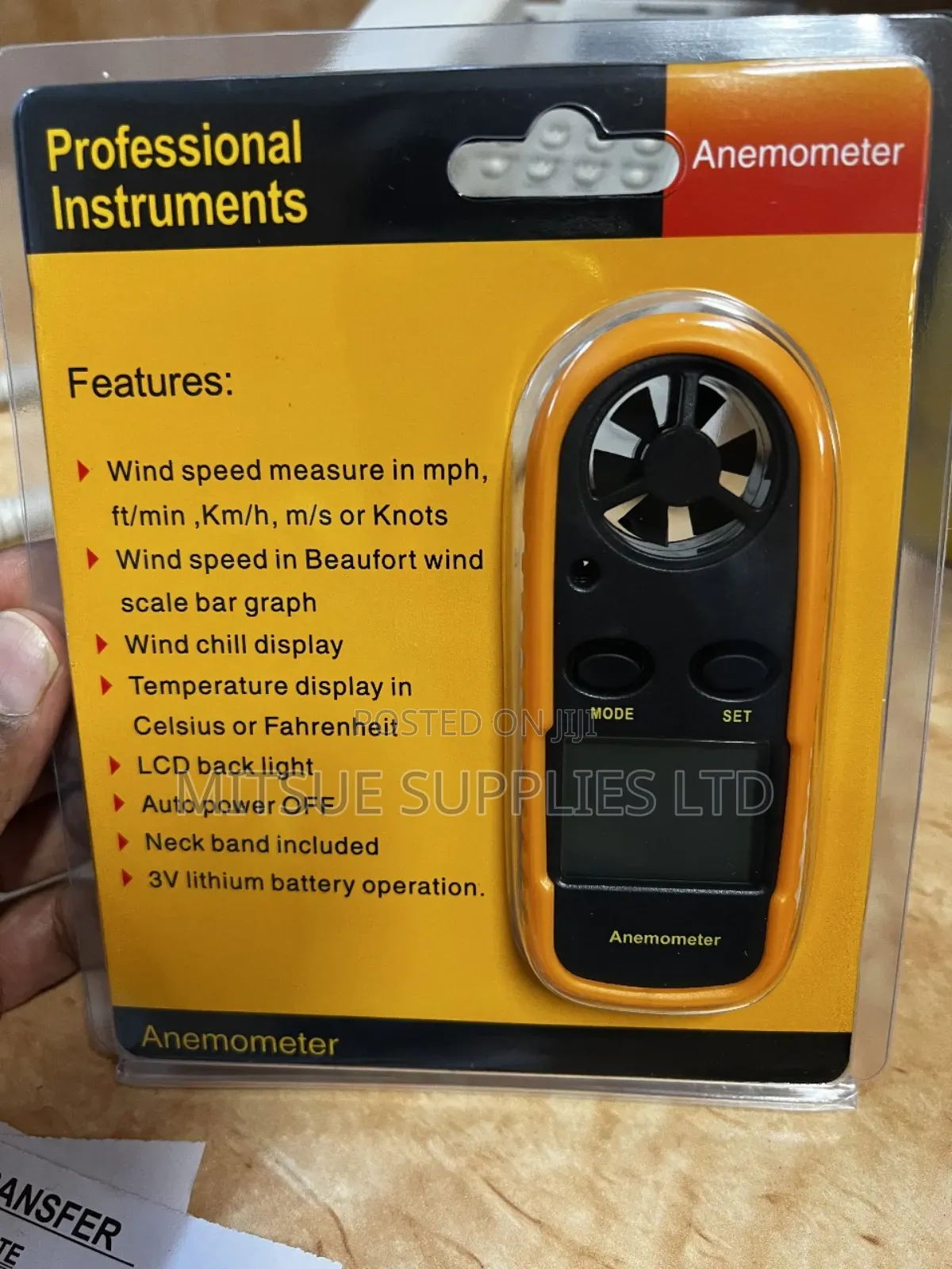 Anemometer Digital Hand Held For Weather Research
