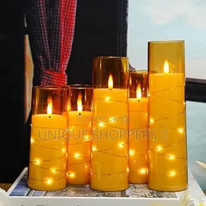 5pcs Flameless Led Candles With String Light* Kshs 4550