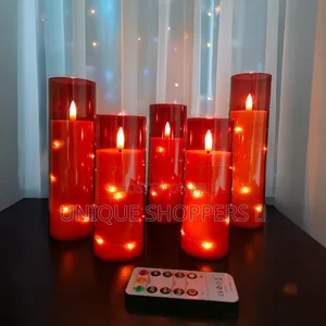 Quality 5pcs Flameless Led Candles With String Light*