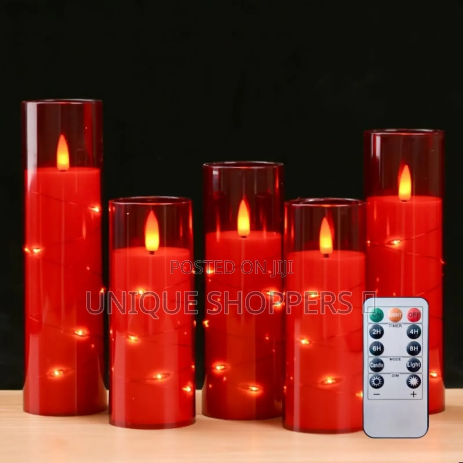 Quality 5pcs Flameless Led Candles With String Light*