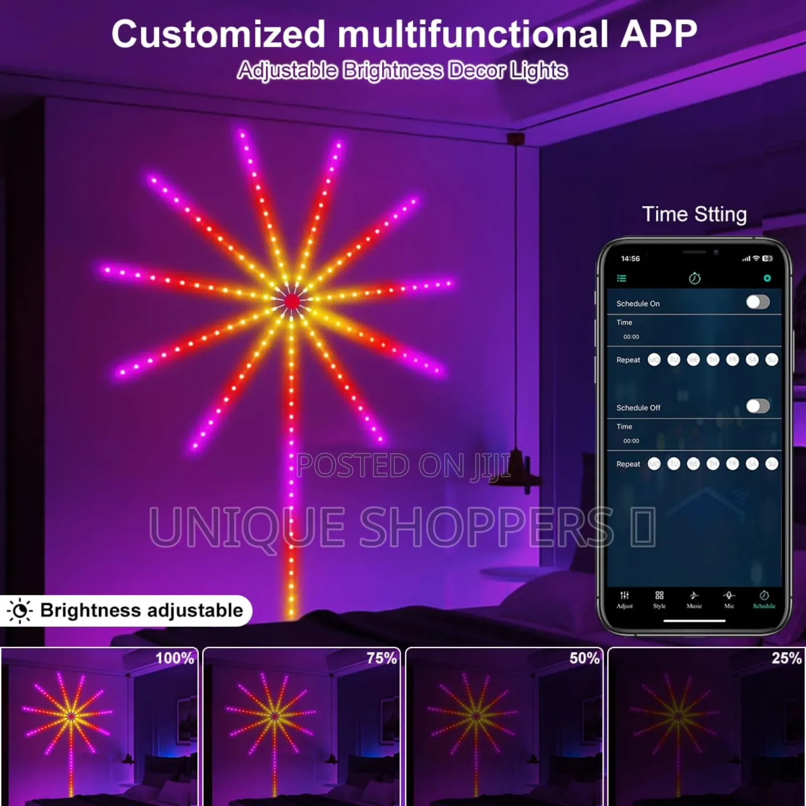Smart Control Ic Led 5v RGB Fireworks Light With Remote Control