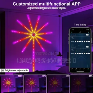 Smart Control Ic Led 5v RGB Fireworks Light With Remote Control