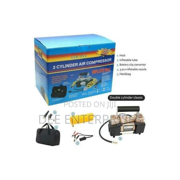 Portable Air Double Cylinder Compressor -Heavy Duty