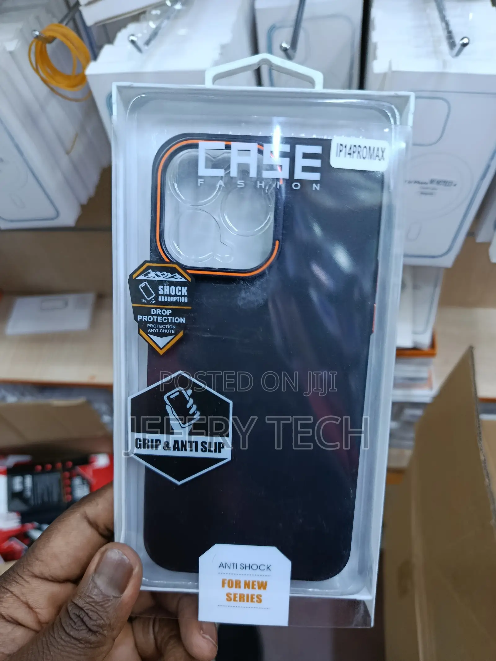 Tauri iPhone 14 Pro Max Case With Lense Protector and Stand