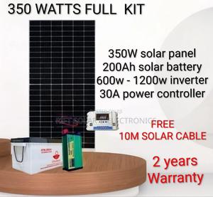 Best 350w Standard Solar Kit - 200ah Battery - 1200w Inverter Full Kit - main view
