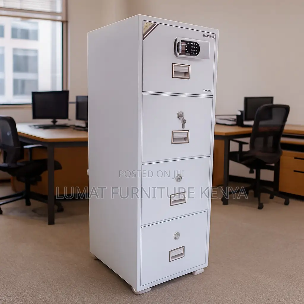 Password Safe Filing 4-Drawer Secure Cabinet
