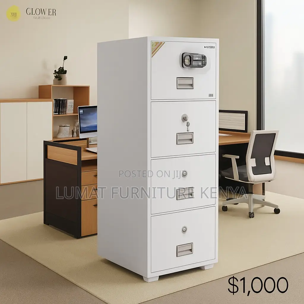 Password Safe Filing 4-Drawer Secure Cabinet