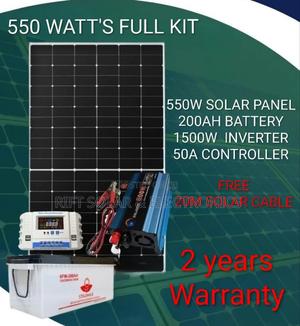 Full Set 550w Solar - 200ah Battery - 1500w Inverter - 50a Controller - main view