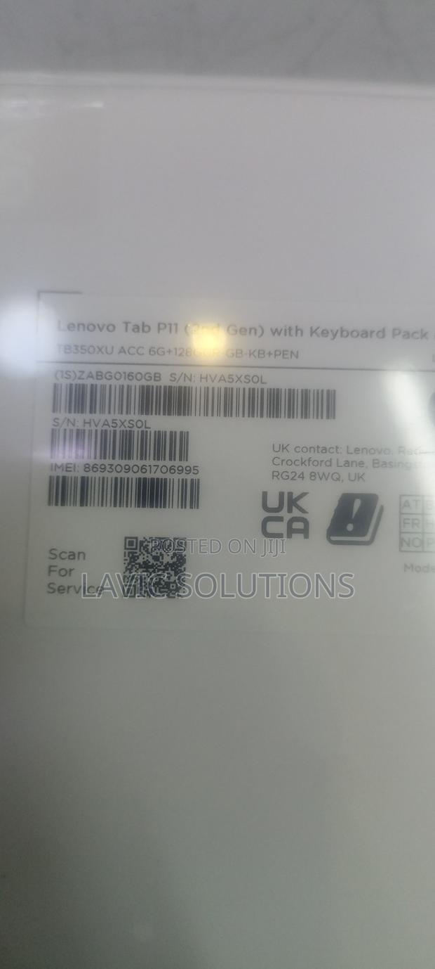 New Lenovo Tab P11 64 GB Gray - thumbnail 3