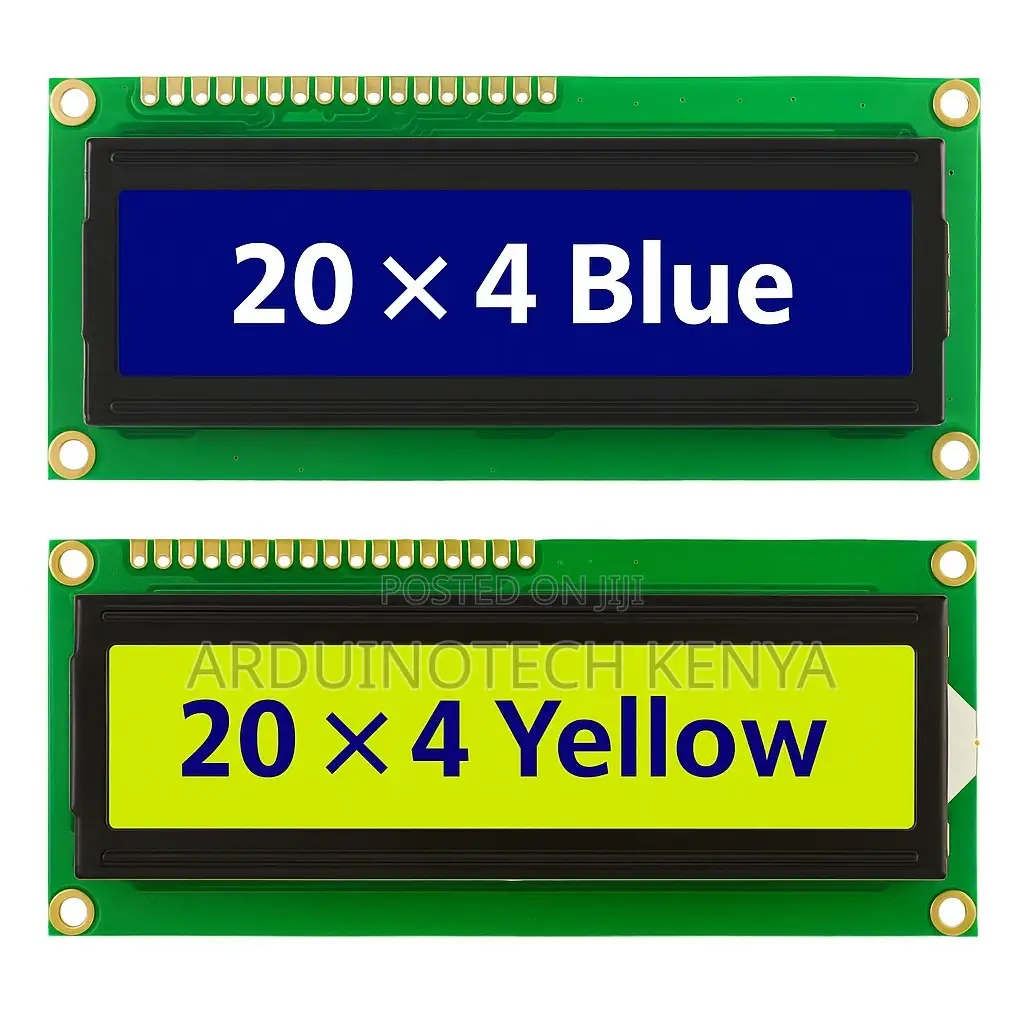 Lcd2004 20×4 Blue and Yellow Character Display | Hd44780 Screen