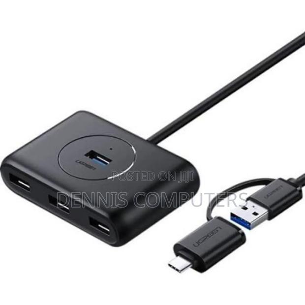 Ugreen Usb-C Usb-a to 4-Port Hub 1m Black - Cr113