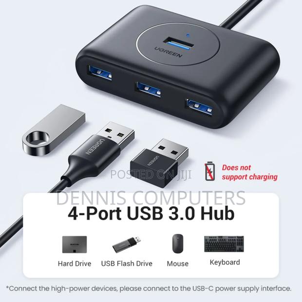 Ugreen Usb-C Usb-a to 4-Port Hub 1m Black - Cr113 - thumbnail 2