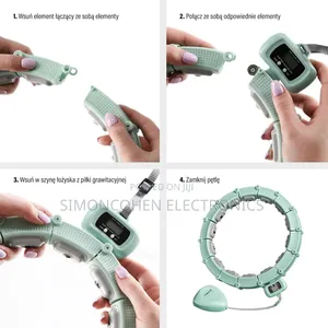 Adjustable Weighted Hula Hoop With A Timer