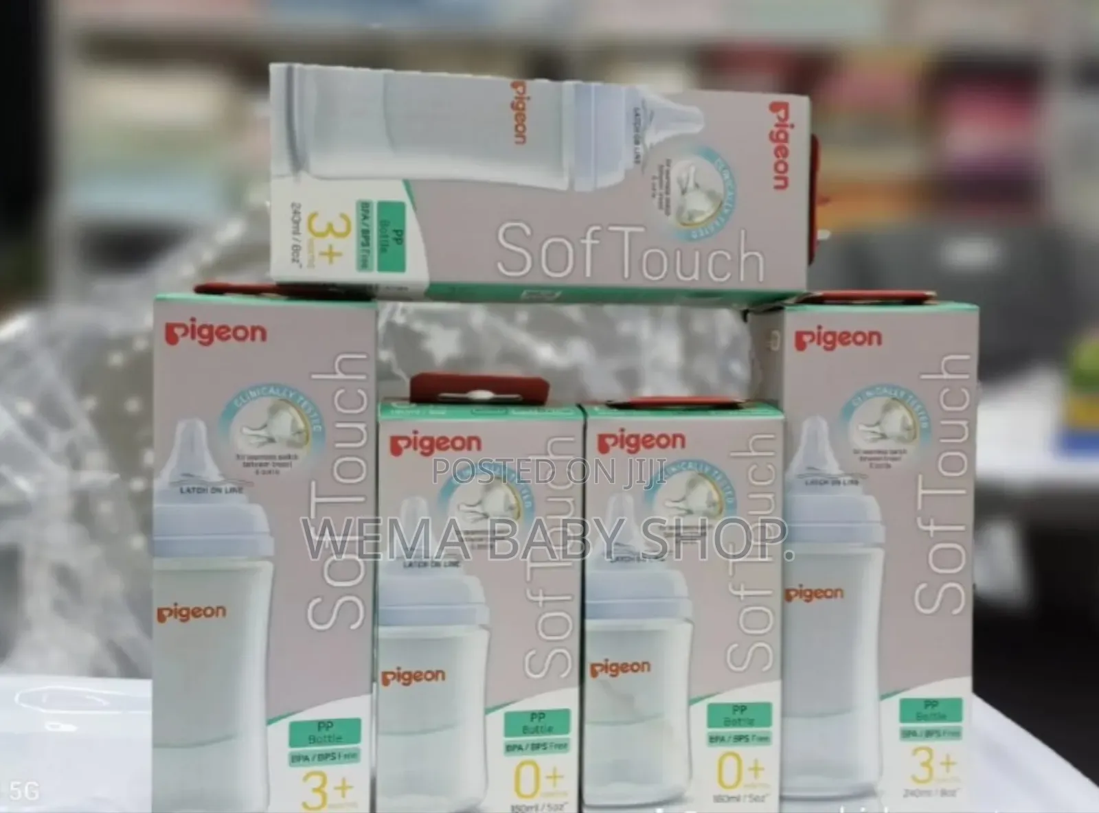 Pigeon Softouch Pp (Polypropylene) Baby Feeding Bottles