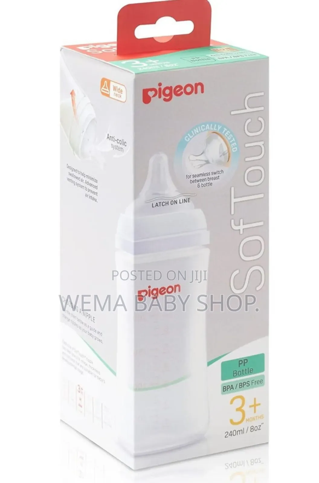 Pigeon Softouch Pp (Polypropylene) Baby Feeding Bottles