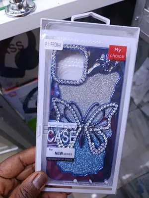 Apurb Glitter Butterfly Plating Design for iPhone 11 Pro Max Case