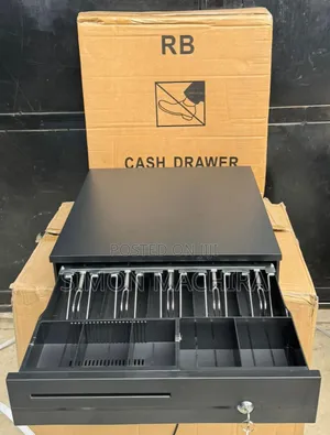 5 Slot Automatic Cash Drawer Black