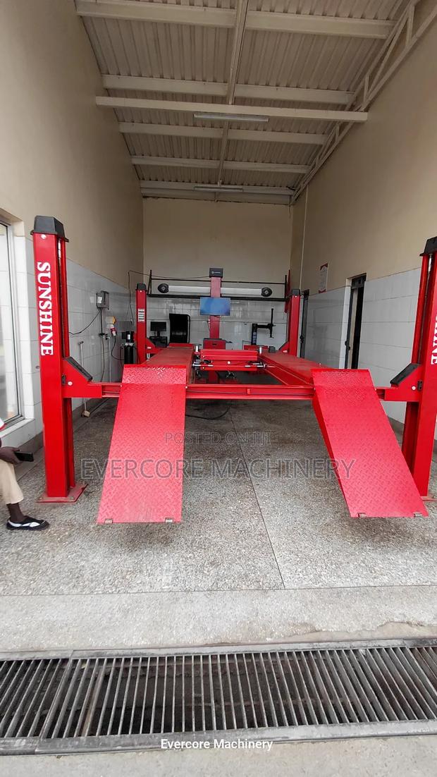 Computerized Wheel Alignment System With 4 Tone Four Post Car Lift . - thumbnail 2