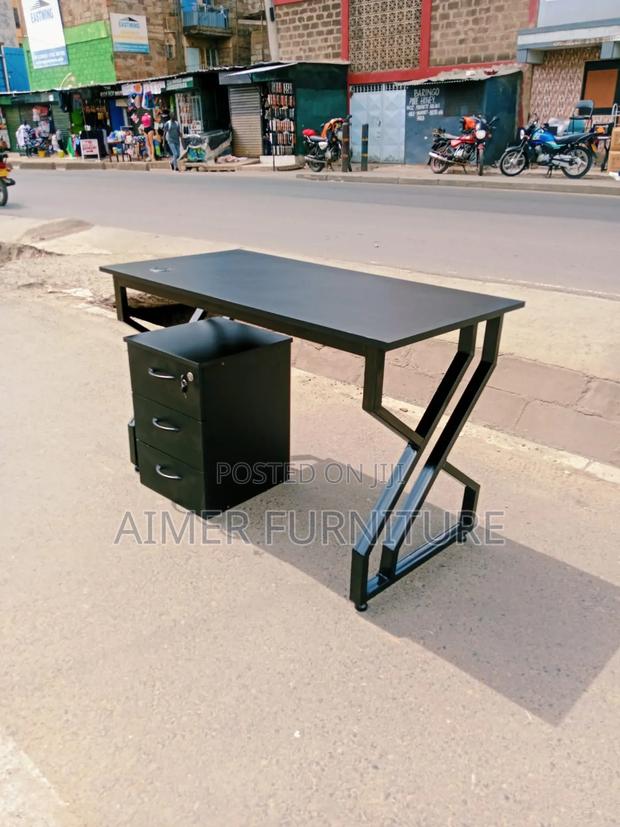 Black Metallic Office Desk