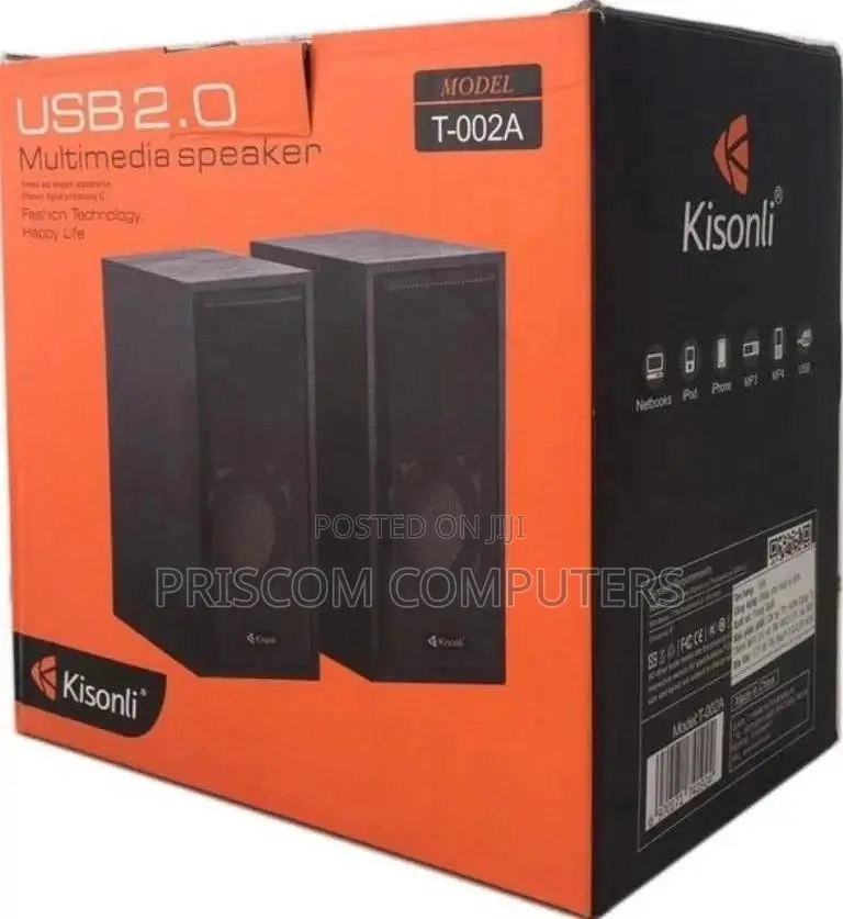 T-002a Kisonli Portable Multimedia Speaker for Laptop / Desktop