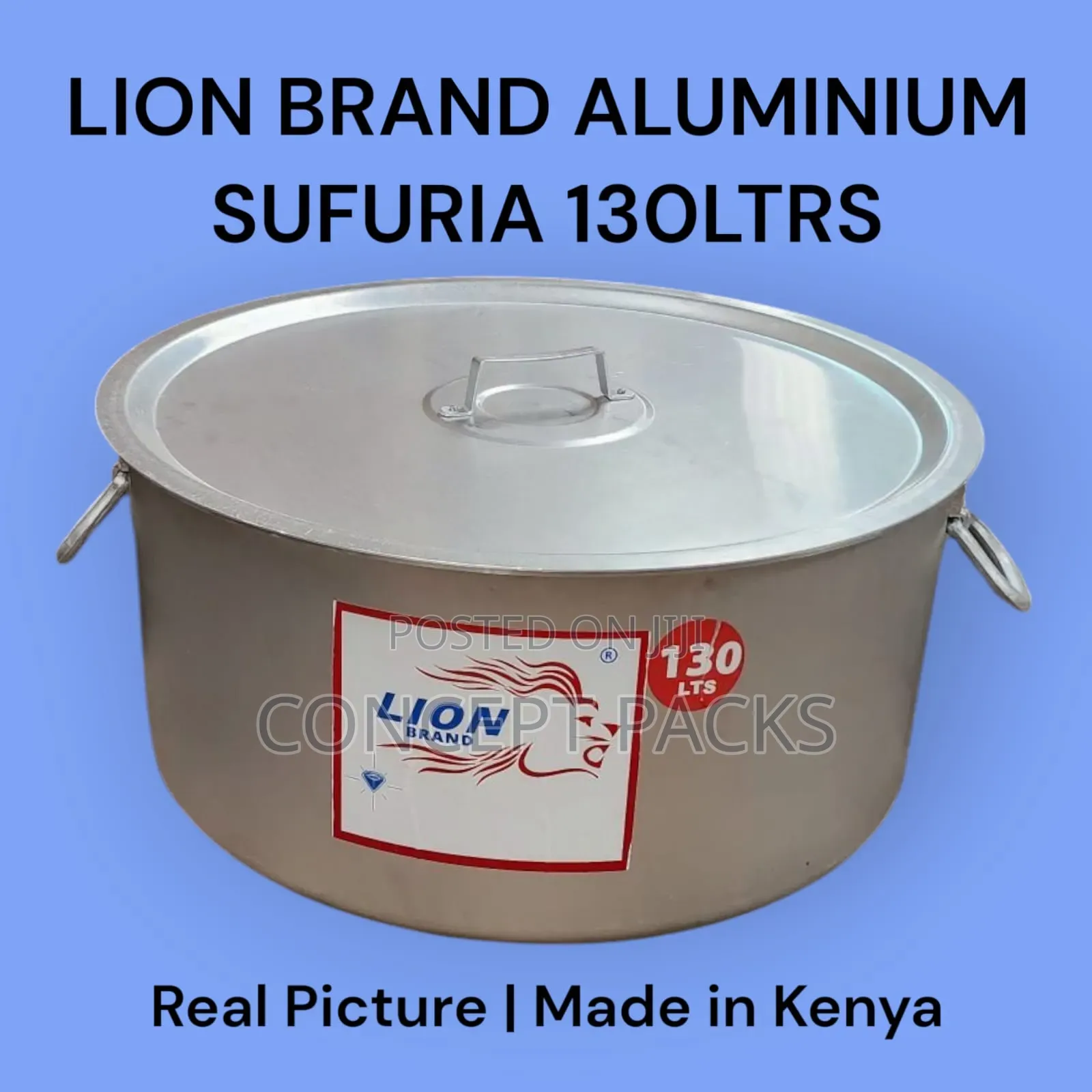 130l Lion Brand Hd Aluminum Sufuria