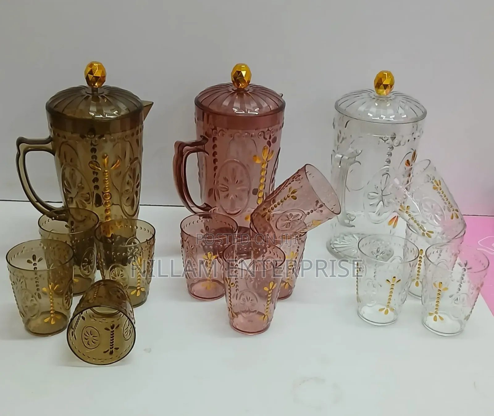Acrylic Jug +Cup Set