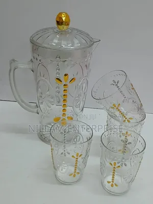 Acrylic Jug +Cup Set