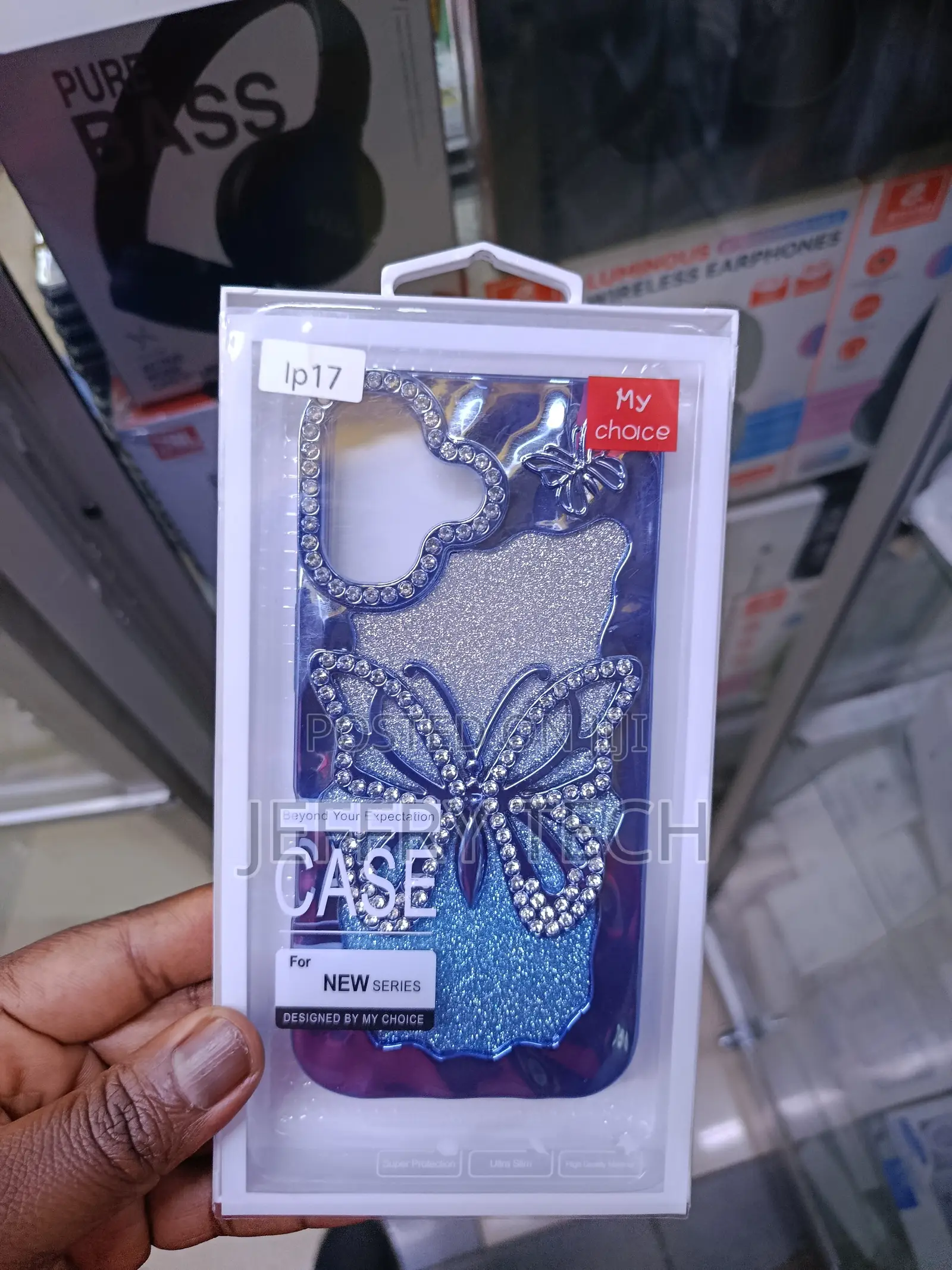 Vonzee Glitter Butterfly iPhone 17 Cute Bling Sparkle Luxury Case