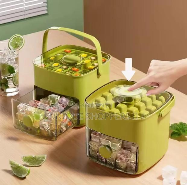 Premium Double Layed Large Capacity 48 Grid Ice Cube Maker Tray - thumbnail 4