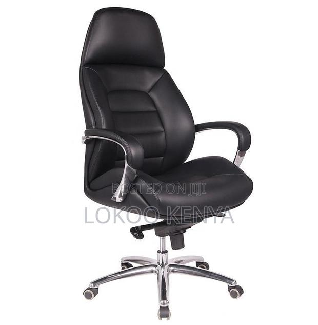 Office Chair; High Back Executive Leather Durable Swivel Office Chair - thumbnail 4