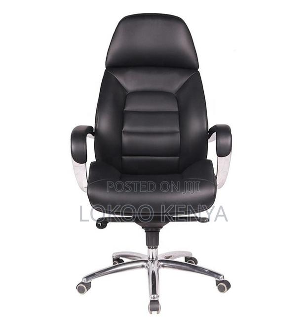 Office Chair; High Back Executive Leather Durable Swivel Office Chair - thumbnail 5