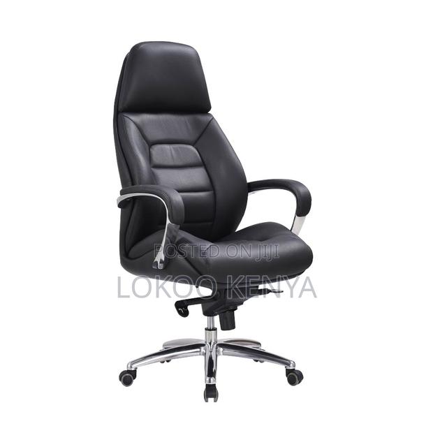 Office Chair; High Back Executive Leather Durable Swivel Office Chair - thumbnail 10
