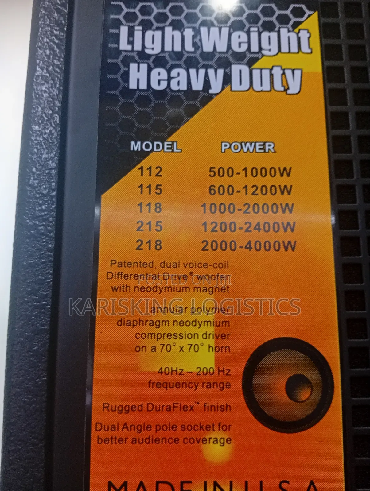 Ev Model 115 Midrange Speaker -1200watts