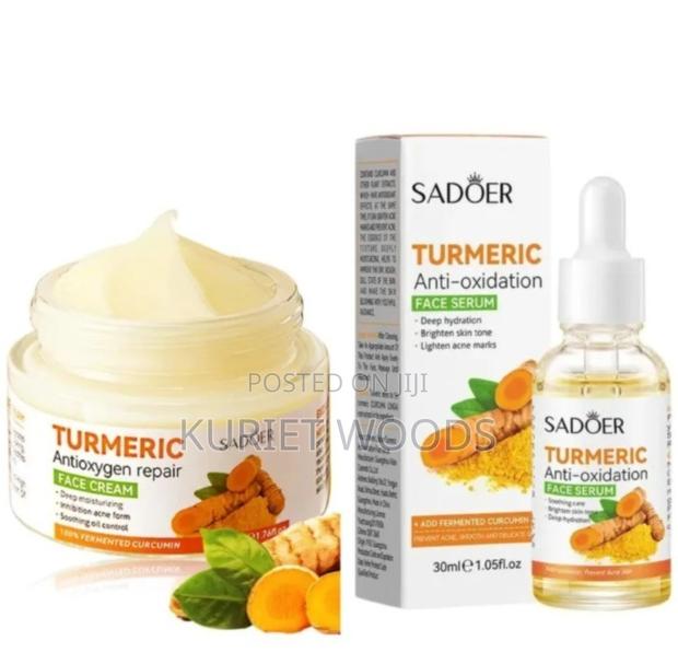2 in 1,Turmeric Cream + Serum, the Combination of Turmeric Cream/Serum