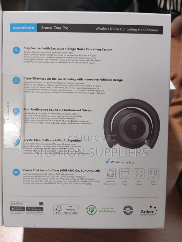 Soundcore Space One Pro Over-Ear Headphones - thumbnail 2