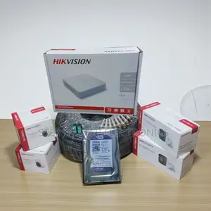 4 Hikvision 1080p Cameras Security Kit Real-Time Smartphone Streaming