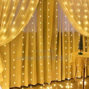 Christmas Curtain Lights
