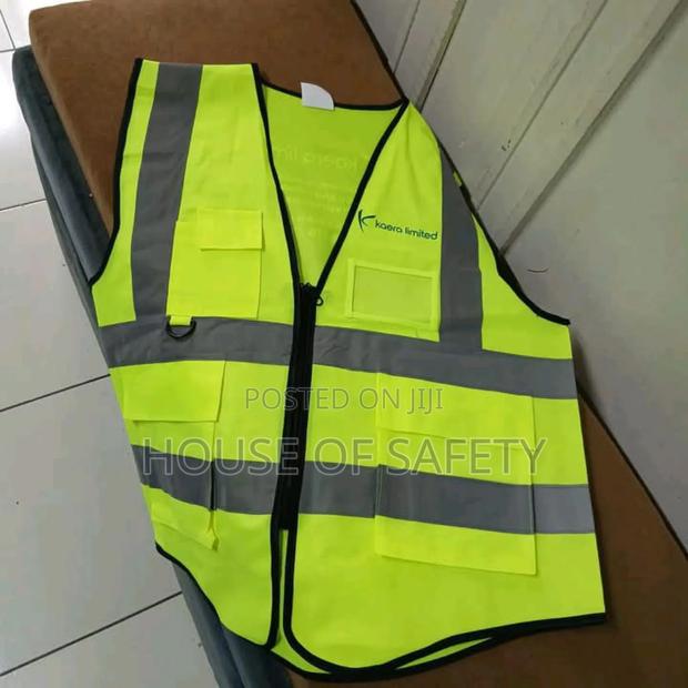 Safety Reflector Jackets Zip Luminous Green - thumbnail 3